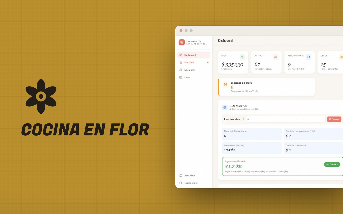 Cocina en Flor